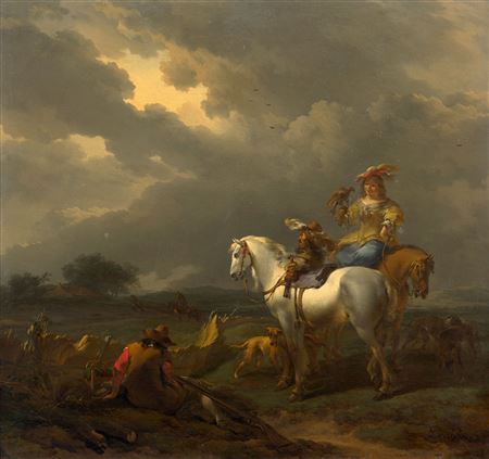 Halte de chasse au faucon