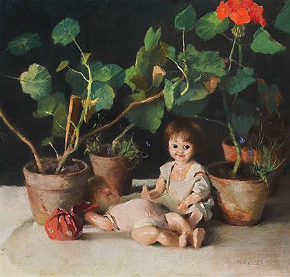 Geraniums and Dolls by Gyula Balint - Auction record, sale price, and art valuation. Compare with similar artists and explore comparable artworks.