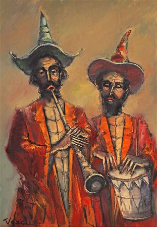 Musicians by Teodor Vescu - Auction record, sale price, and art valuation. Compare with similar artists and explore comparable artworks.