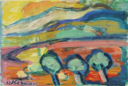 Landscape with Three Trees [1963]