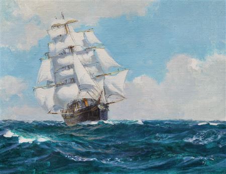 Sample artwork by Dimitrie Stiubei (1901 - 1986), known for marine landscapes, portraiture - View similar artists and auction records