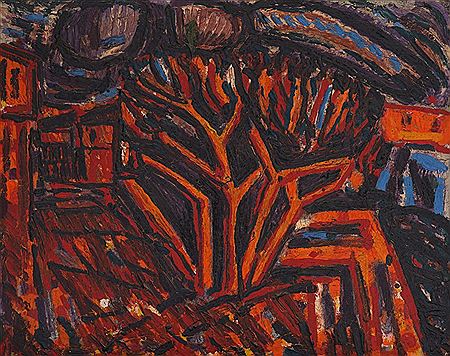 Landscape in orange