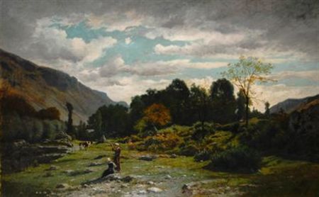 Bergères dans un paysage du Bugey à la fin de l’été by Horace-Antoine Fonville - Auction record, sale price, and art valuation. Compare with similar artists and explore comparable artworks.