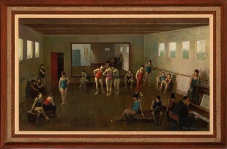A dance class