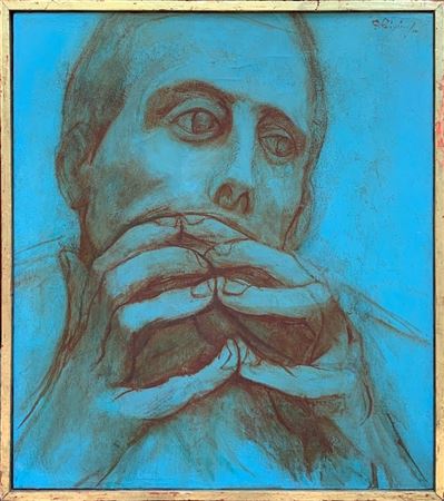Expression Portrait in Blue