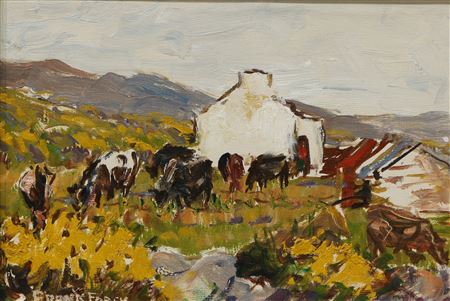 A Mountain Farm by Frank Forty - Auction record, sale price, and art valuation. Compare with similar artists and explore comparable artworks.