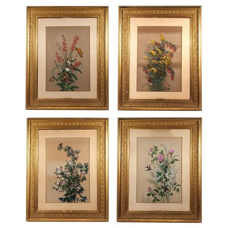 Botanical W/Monarchs & Hummingbirds