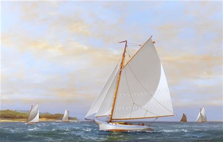 Sailboats at sea