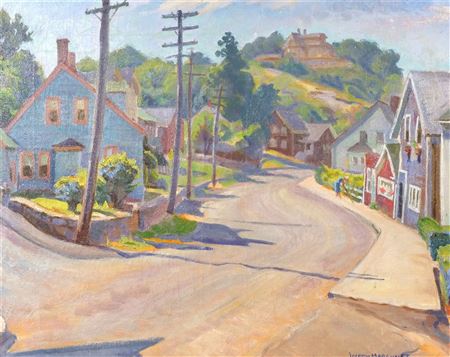 Roadside view of a country village