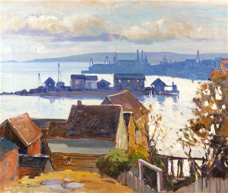 Buildings on the coast