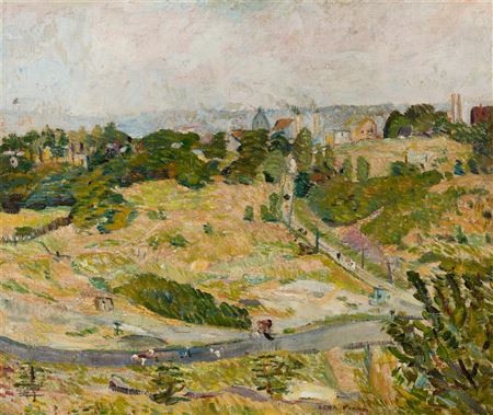 Road Near a Town by Bena Virginia Frank Mayer - Auction record, sale price, and art valuation. Compare with similar artists and explore comparable artworks.