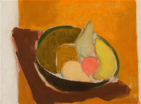 "Fruit with Orange Background"