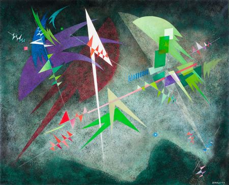 Sample artwork by Rolph Scarlett (1889 - 1984), known for non objective-geometric, modernist-leaning landscape painting - View similar artists and auction records
