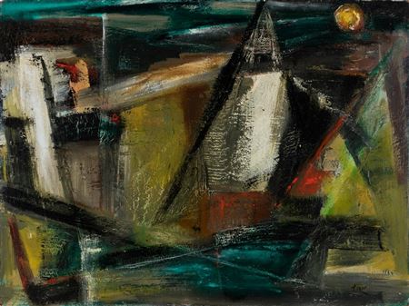 Sailboat and Moon, Monhegan
