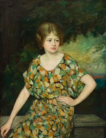 Portrait of a Woman in Green