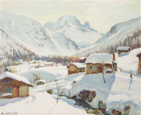 Winter at Le Buet in Vallorcine