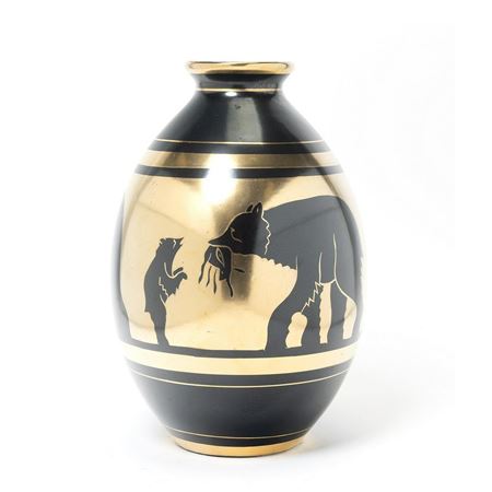 Vase for Boch Freres, Bears