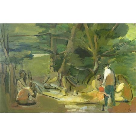 Landscape with Figures and Trees