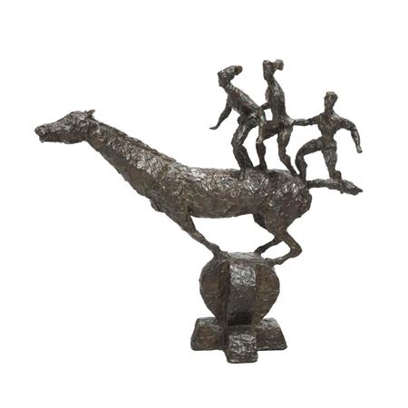 Horse with Three Acrobatic Riders