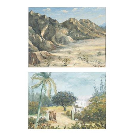 Desert at Death Valley, CA, 1941, and "Before the Hurricane," 1958