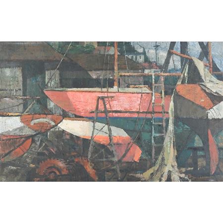 Bird Boat in Sausalito Boatyard