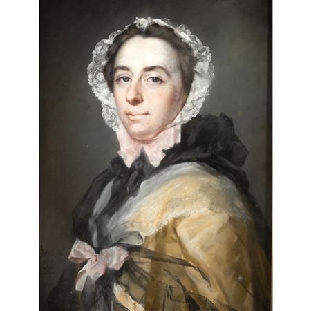 Portrait of Lady in Dormeuse Cap, 1750