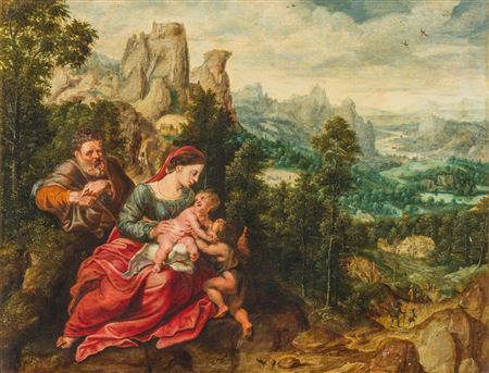 The Holy Family in a Landscape