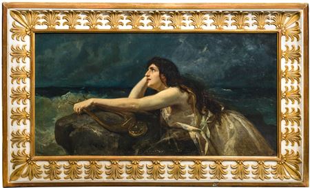 Sappho, 1889 by Rodolfo Morgari - Auction record, sale price, and art valuation. Compare with similar artists and explore comparable artworks.