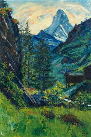 Matterhorn by Ludwig Werlen - Auction record, sale price, and art valuation. Compare with similar artists and explore comparable artworks.