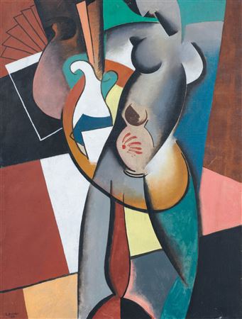 Composition, Nu au guéridon