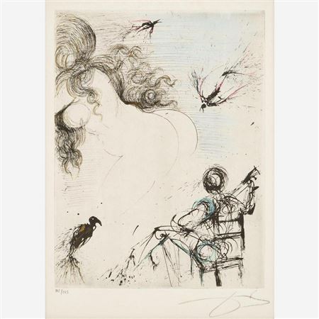 "Femme au Perroquet" (Woman with Parrot), 1967