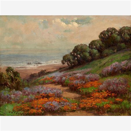 California Poppies and Lupine, Coast near San Francisco
