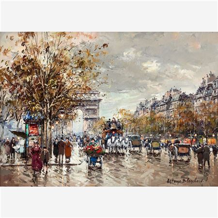 Arc de Triomphe, Avenue des Champs d'Elysees, 1977