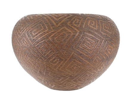 CONTEMPORARY OP-ART CORRUGATED JAR