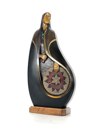 "IN BEAUTY I WALK" by Larry Yazzie - Auction record, sale price, and art valuation. Compare with similar artists and explore comparable artworks.