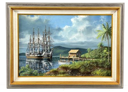 "WHALERS AT MAUI" by David Thimgan - Auction record, sale price, and art valuation. Compare with similar artists and explore comparable artworks.