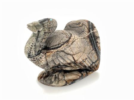 ZUNI PICASSO MARBLE TURKEY FETISH