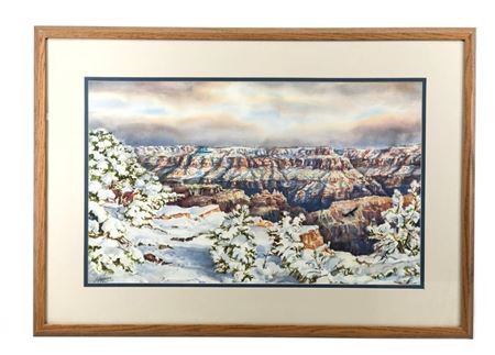 "Snow on the Rim" (Grand Canyon)