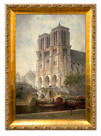 Notre Dame de Paris, 1898 (Demolition of the Hotel Dieu)