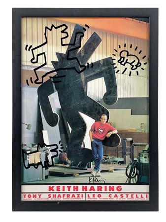 Tony Shafrazi / Leo Castelli Gallery Ink on Offset Lithograph Exhibition Poster.