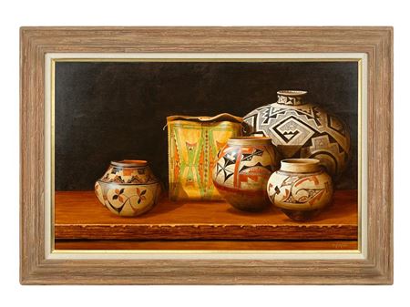 "NORTHERN CHEYENNE BAG WITH FOUR JARS"