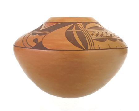HOPI POLYCHROME COILED POTTERY JAR