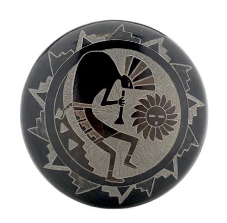 SANTA CLARA PUEBLO KOKOPELLI SEED POT
