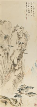 Hiking on an Autumn Day by Jiekan Fang - Auction record, sale price, and art valuation. Compare with similar artists and explore comparable artworks.