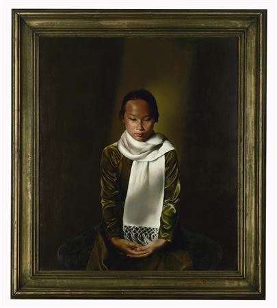 Portrait of Quen 1993 by Do Quang Em - Auction record, sale price, and art valuation. Compare with similar artists and explore comparable artworks.