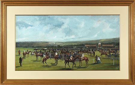At the races, before the start, 1872
