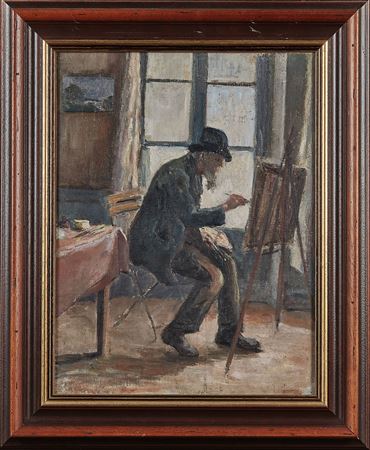 Maximilien Luce at his easel