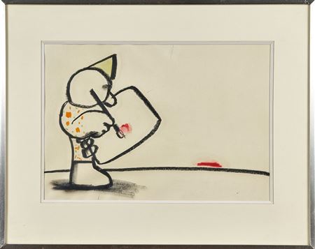 Sample artwork by Andre (Farkas) Francois (1915 - 2005), known for satirical cartoons and illustrations for magazines, books and posters - View similar artists and auction records