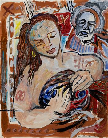 SELF PORTRAIT WITH VESSEL