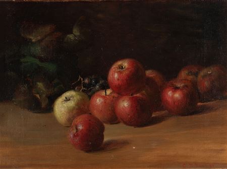 STILL LIFE WITH APPLES AND GRAPES